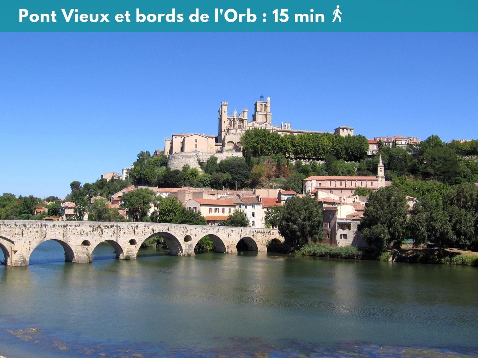 Charmant Studio Climatise 'Alma 1' - Beziers Centre - Wifi Fibre - Netflix 아파트 외부 사진